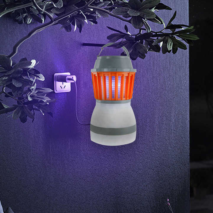 BowLift | Solar LED Mosquito Lamp with Integrated Lantern – Effective Insect Protection and Lighting for Garden and Camping