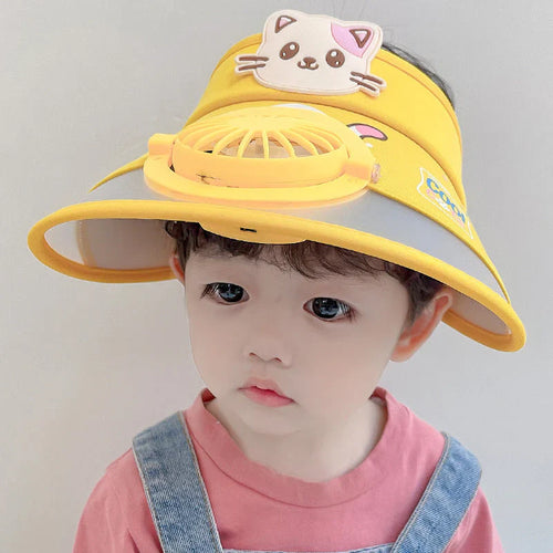 BowLift | Children's Sun Hat with Fan – Adjustable Summer Hat with Frog Design