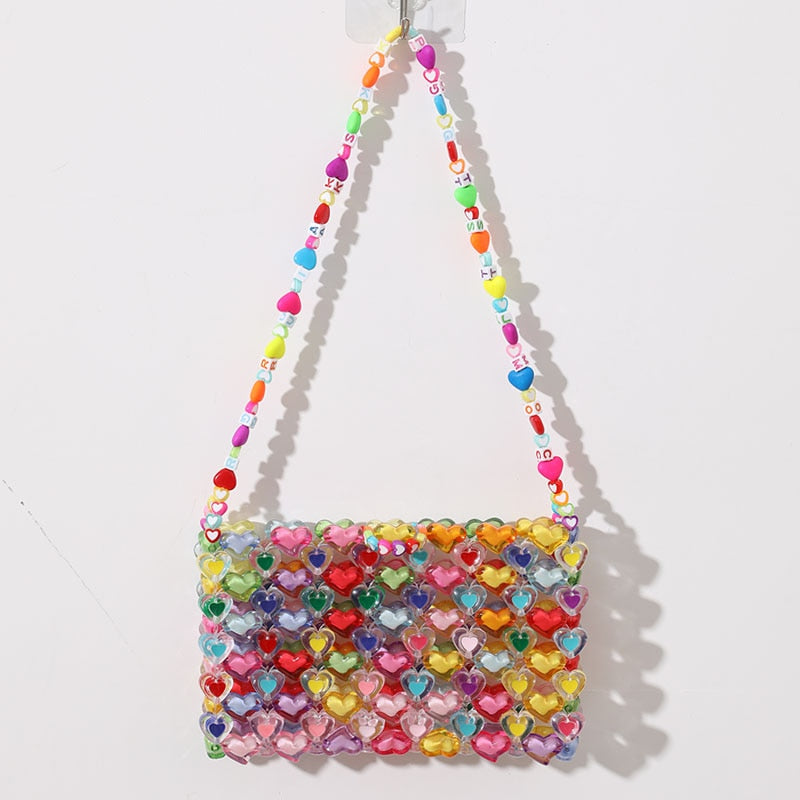 BowLift | Love Beaded Hearts Colorful Mini Handbags