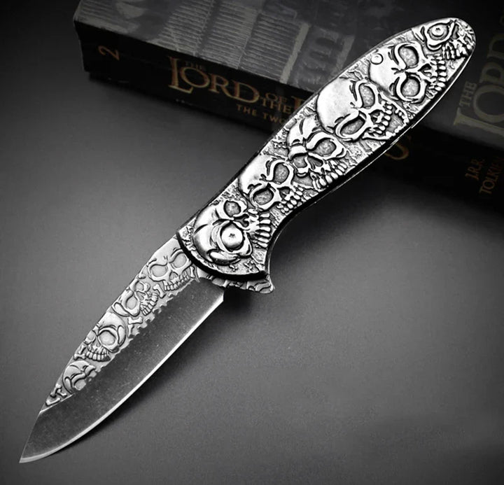 Tactical Nigh Skull Foldable Pocket Knife | Bowlift