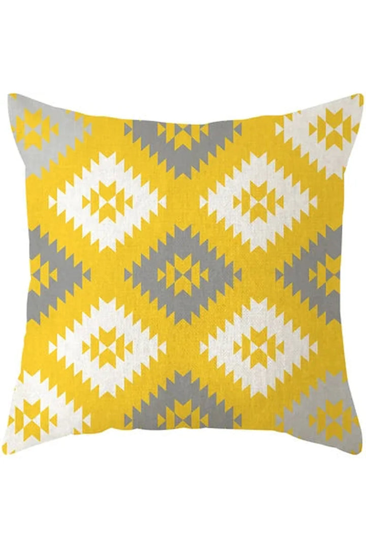 Yellow deer geometry pillowcase | Bowlift