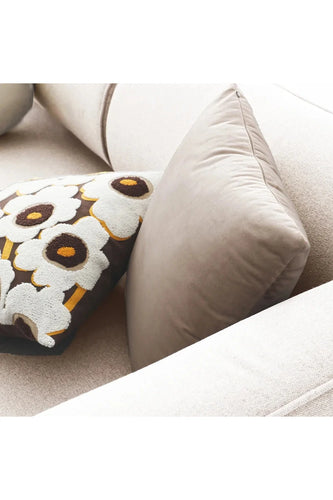 Decor White Velvet Pillowcase | Bowlift