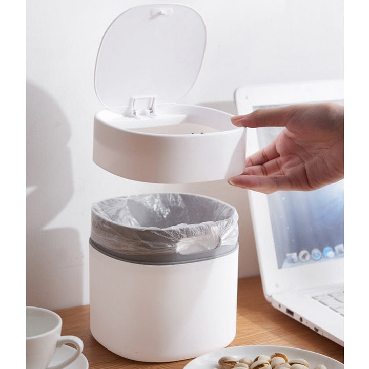 Office Wizard Mini Desktop Trash Can | Bowlift
