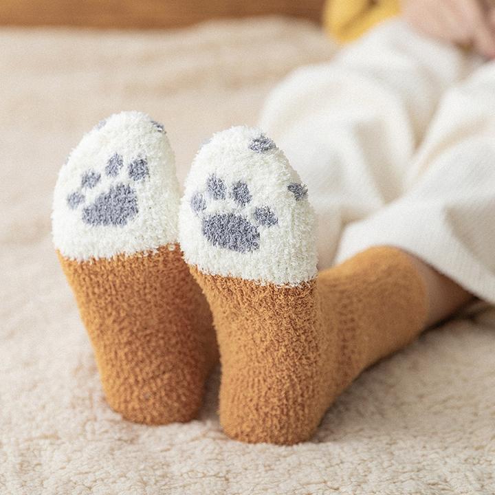 BowLift | Fluffy Fuzzy Cat Claw Socks