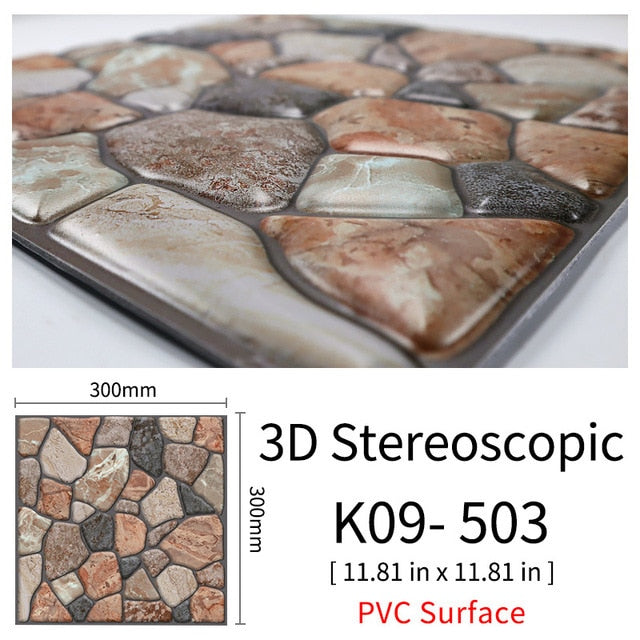 BowLift | 3D Self-Adhesive Cobblestone Wall Stickers