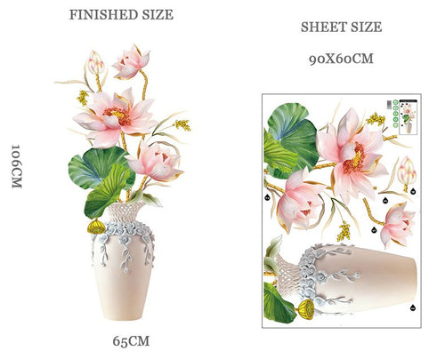 BowLift | 3D Peacock Flower Style Wall Sticker
