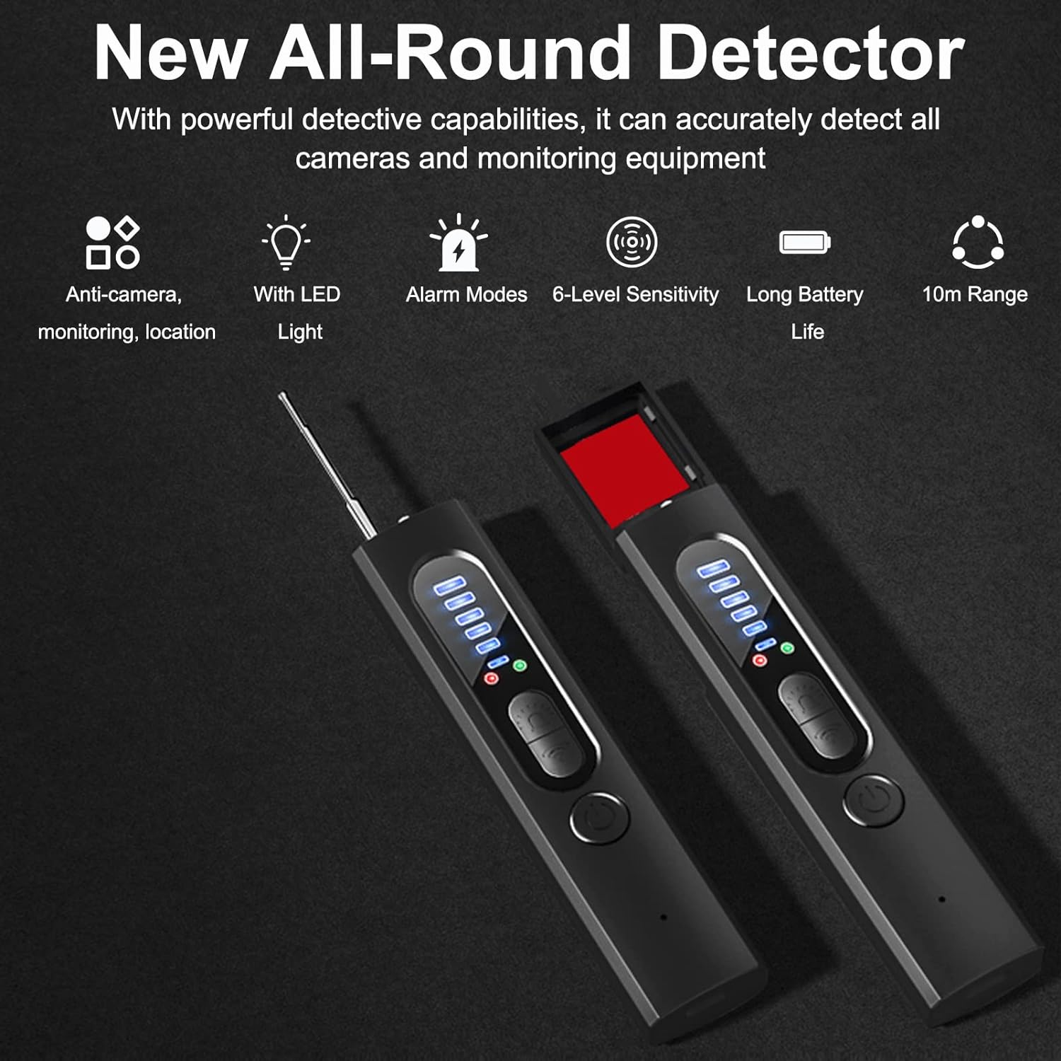 BowLift | Hidden Camera Detector with RF and GPS Tracking - Military Grade Surveillance Device for Privacy Protection