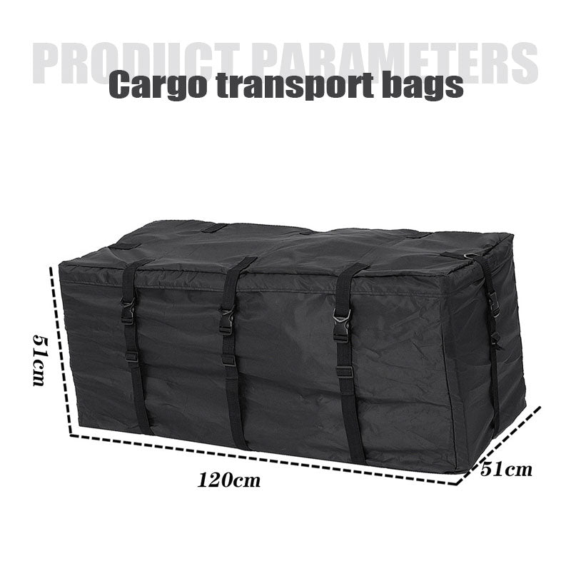 BowLift | Waterproof Cargo Transport Bag With Velcro And Double Zipper 8 Buckle Straps Roof Bag
