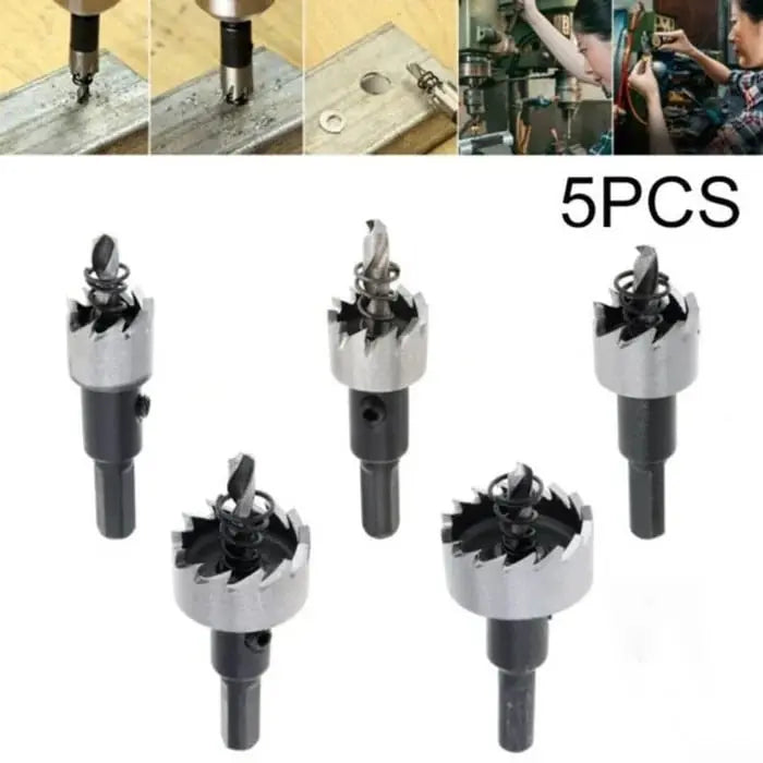 BowLift | High-Performance Carbide Core Drill Bit Set for Metal (5 Pieces)