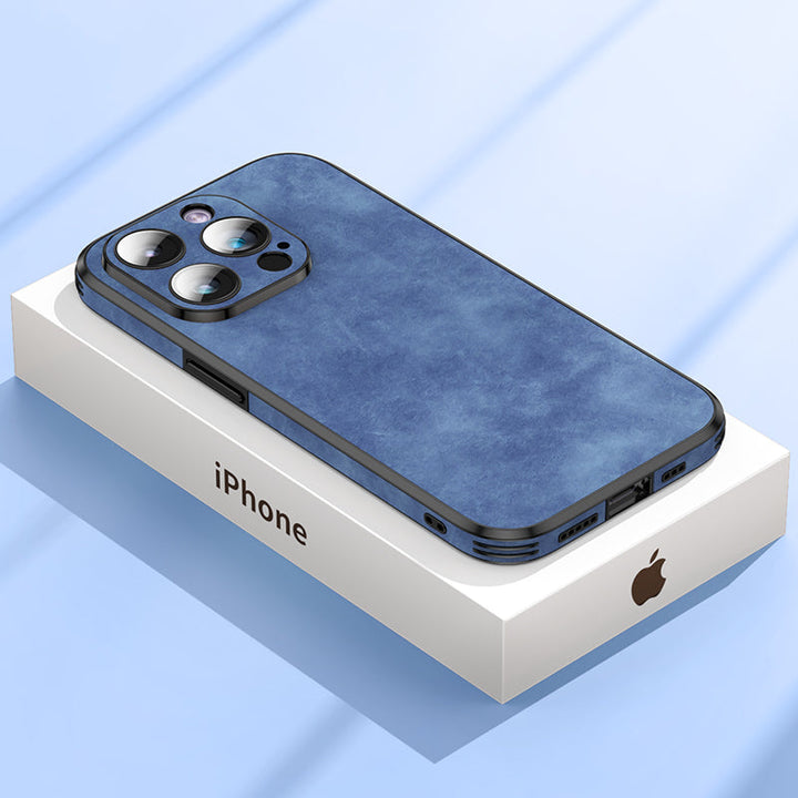 BowLift | High-quality leather iPhone case with shockproof camera protection cover bag | MagSafe case for Apple iPhone 15/14/13 Pro Max Plus | Armor cover phone case