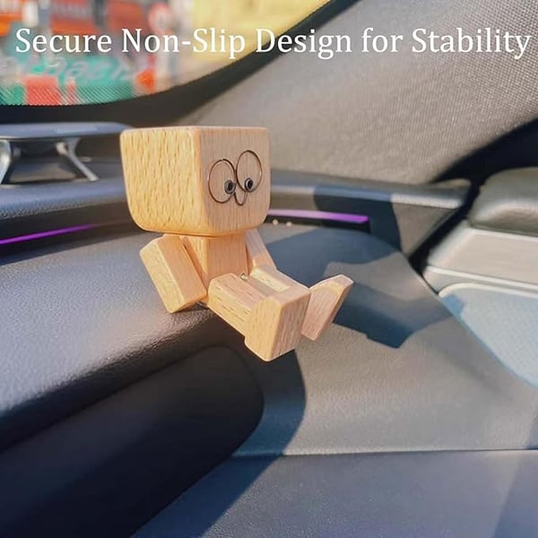 BowLift | Wooden Decoration Figure with Movable Rocking Function and Interchangeable Faces