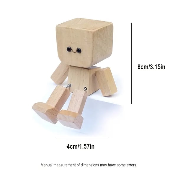 BowLift | Wooden Decoration Figure with Movable Rocking Function and Interchangeable Faces