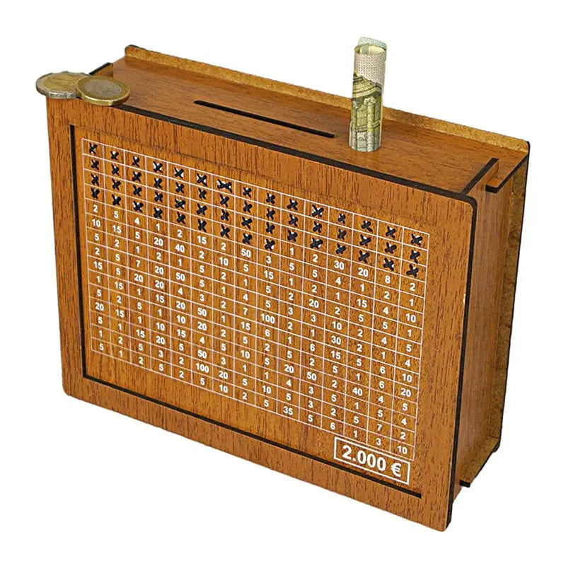 BowLift | Wooden piggy bank with counter – Durable and Decorative