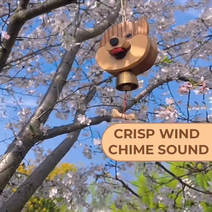 BowLift | Wooden Glockenspiel Door Bell Shiba Inu – Cute & Welcoming Charm