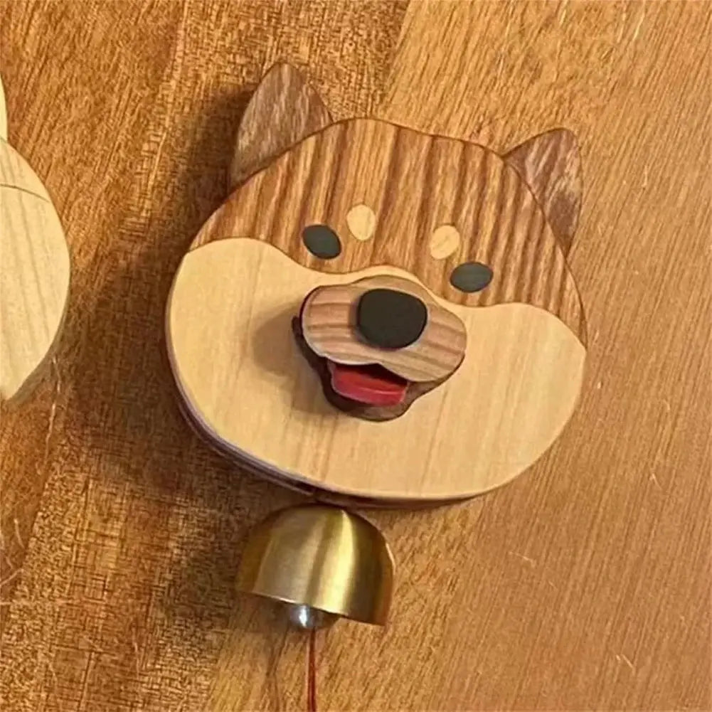 BowLift | Wooden Glockenspiel Door Bell Shiba Inu – Cute & Welcoming Charm