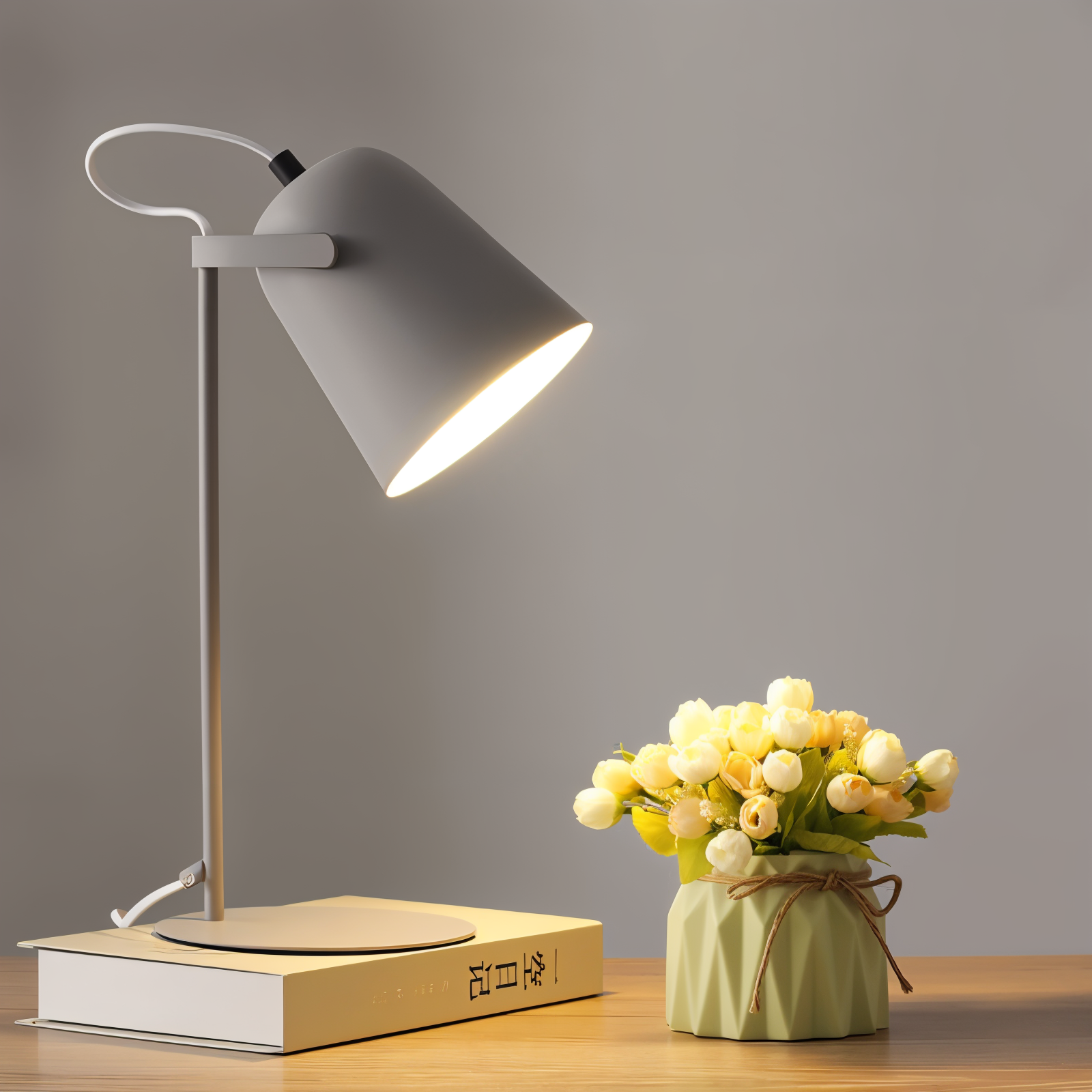 BowLift | Macaron – Adjustable Nordic Table Lamp for a Stylish Office