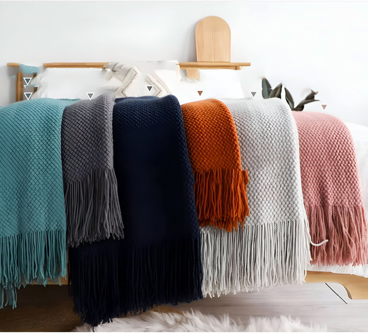 BowLift | KNITCOVE – Stylish knit fleece blanket