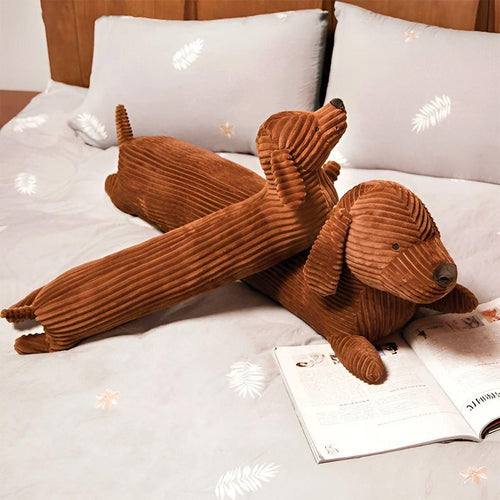 SnuggleHound Pillow - Ergonomic Dachshund Plush Pillow | Bowlift
