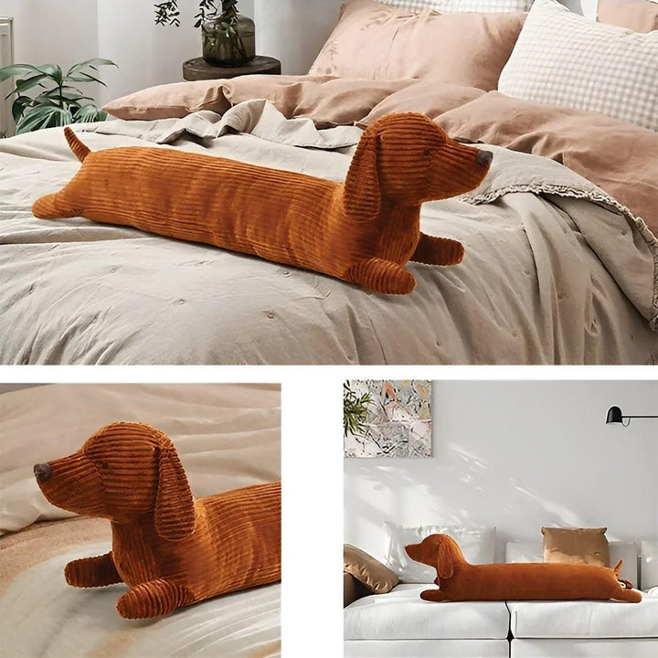 SnuggleHound Pillow - Ergonomic Dachshund Plush Pillow | Bowlift
