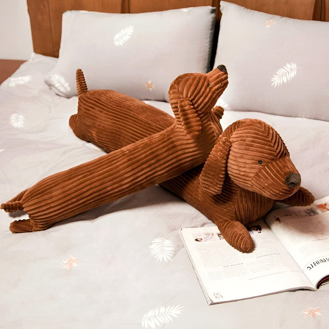 SnuggleHound Pillow - Ergonomic Dachshund Plush Pillow | Bowlift