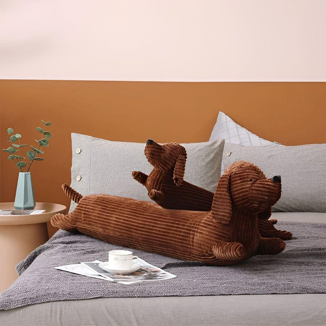 SnuggleHound Pillow - Ergonomic Dachshund Plush Pillow | Bowlift