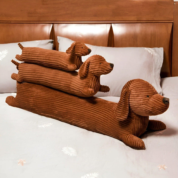 SnuggleHound Pillow - Ergonomic Dachshund Plush Pillow | Bowlift