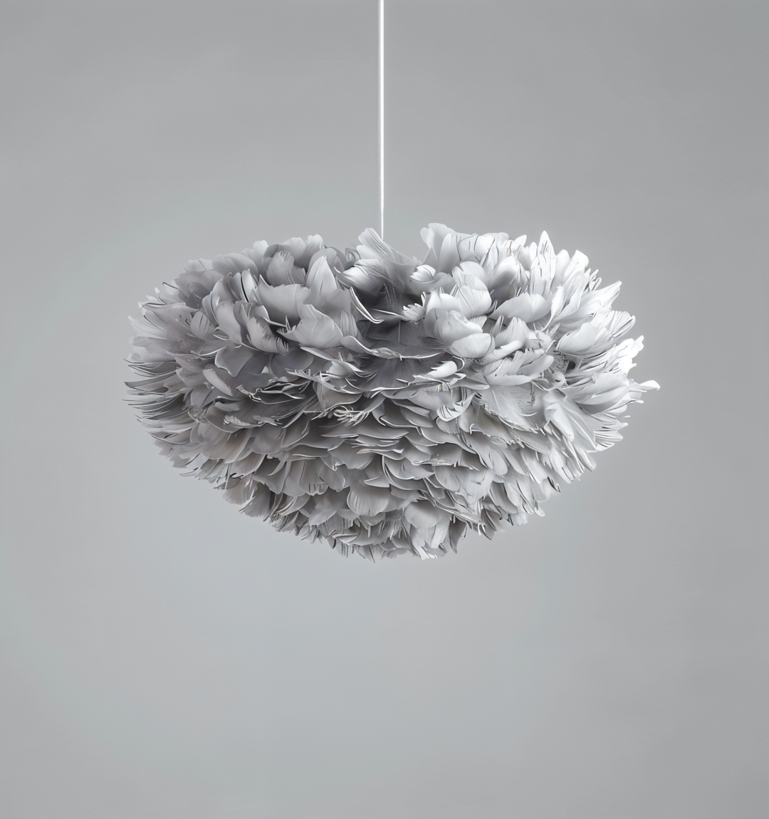 BowLift | Dreamcatcher Feather Chandelier - Handmade, adjustable pendant light
