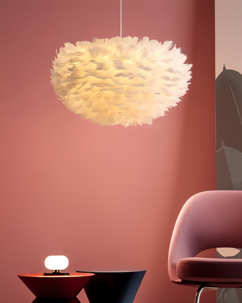 BowLift | Dreamcatcher Feather Chandelier - Handmade, adjustable pendant light