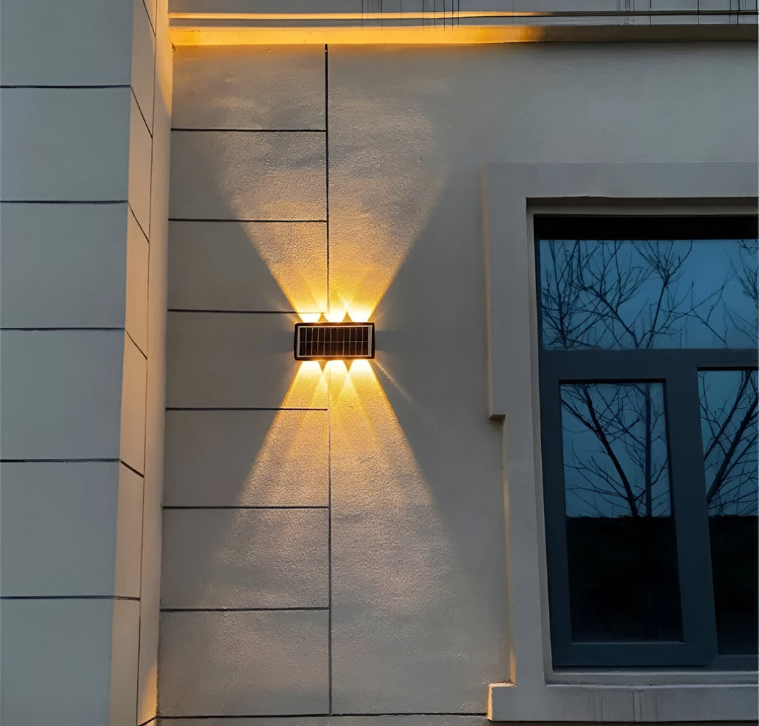 BowLift | Waterproof LED Solar Wall Light for Outdoors with Up & Down Lighting