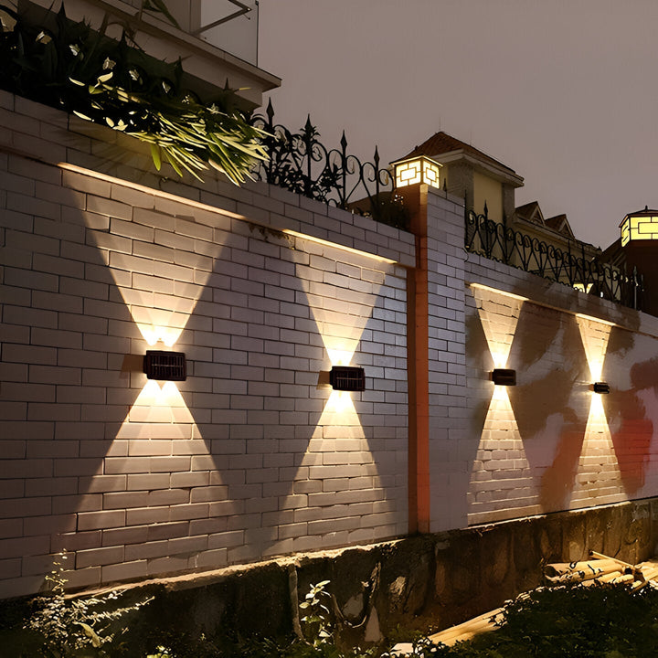 BowLift | Waterproof LED Solar Wall Light for Outdoors with Up & Down Lighting