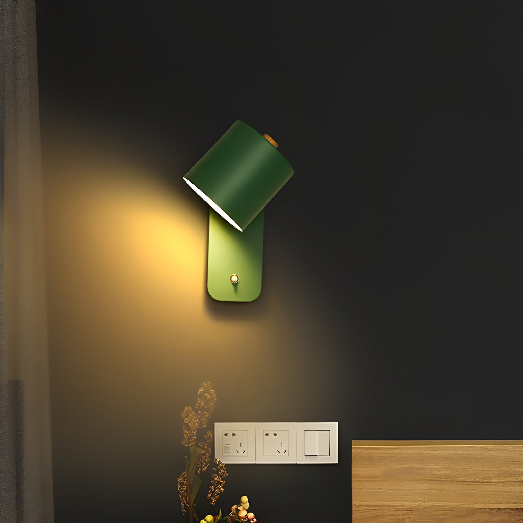 BowLift | EasyPush WallLight - Rotatable Mini Cylinder LED Lamp