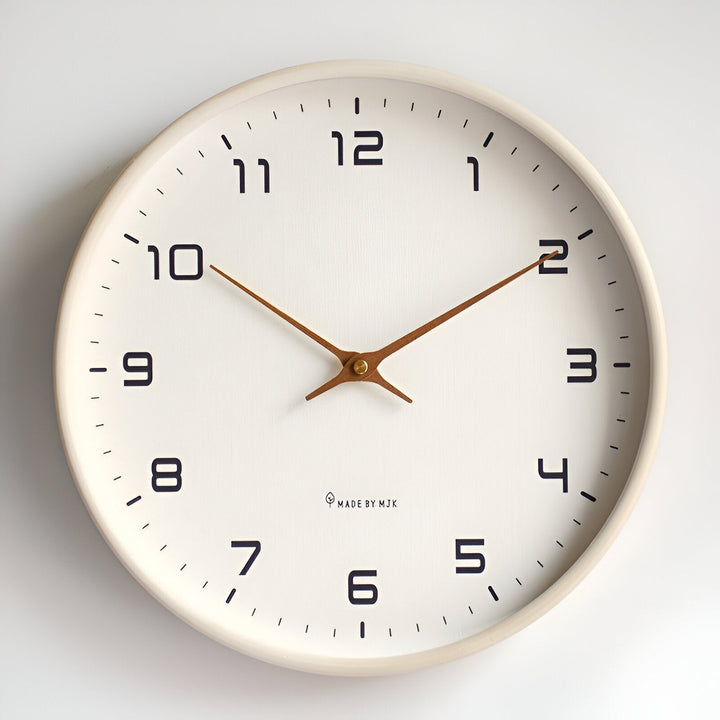 BowLift | Scandinavian Wooden Wall Clock Minimalist Design for Living Room, Office and Kitchen