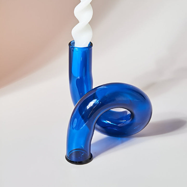 BowLift | Elegant Glass Vase with Integrated Candle Holder