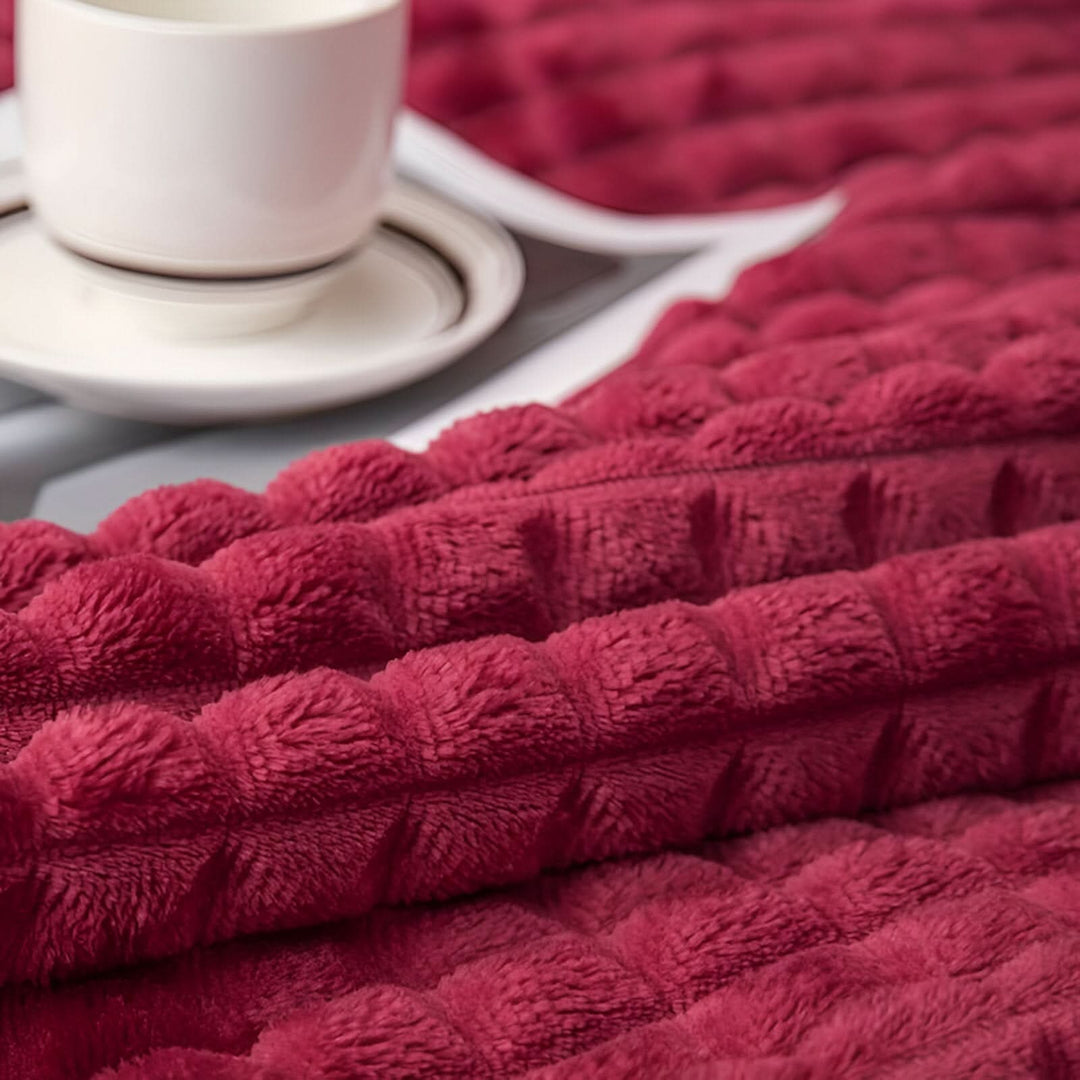 BowLift | CORALWAVE – Ultra-soft Textured Fleece Blanket