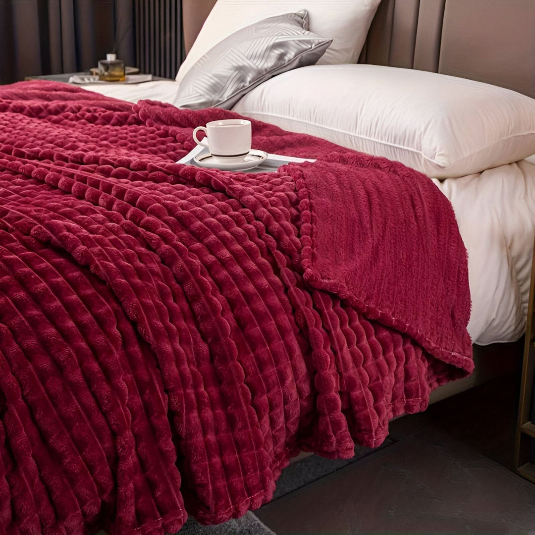 BowLift | CORALWAVE – Ultra-soft Textured Fleece Blanket