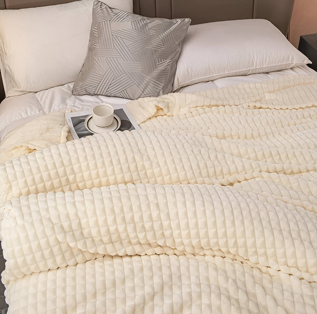 BowLift | EliteWave Plaid - Ultrafluffy structured coral fleece blanket