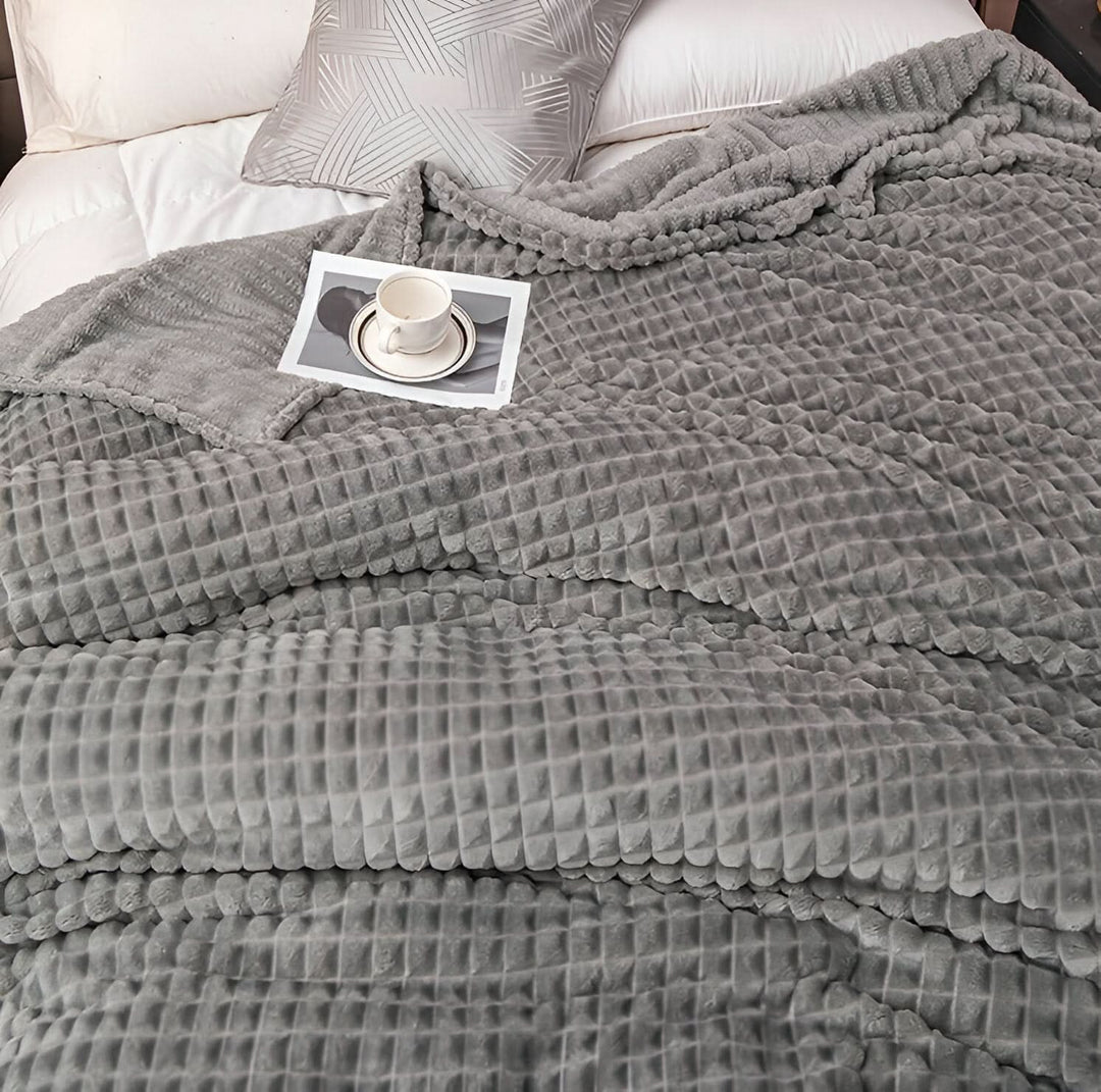 BowLift | CORALWAVE – Ultra-soft Textured Fleece Blanket