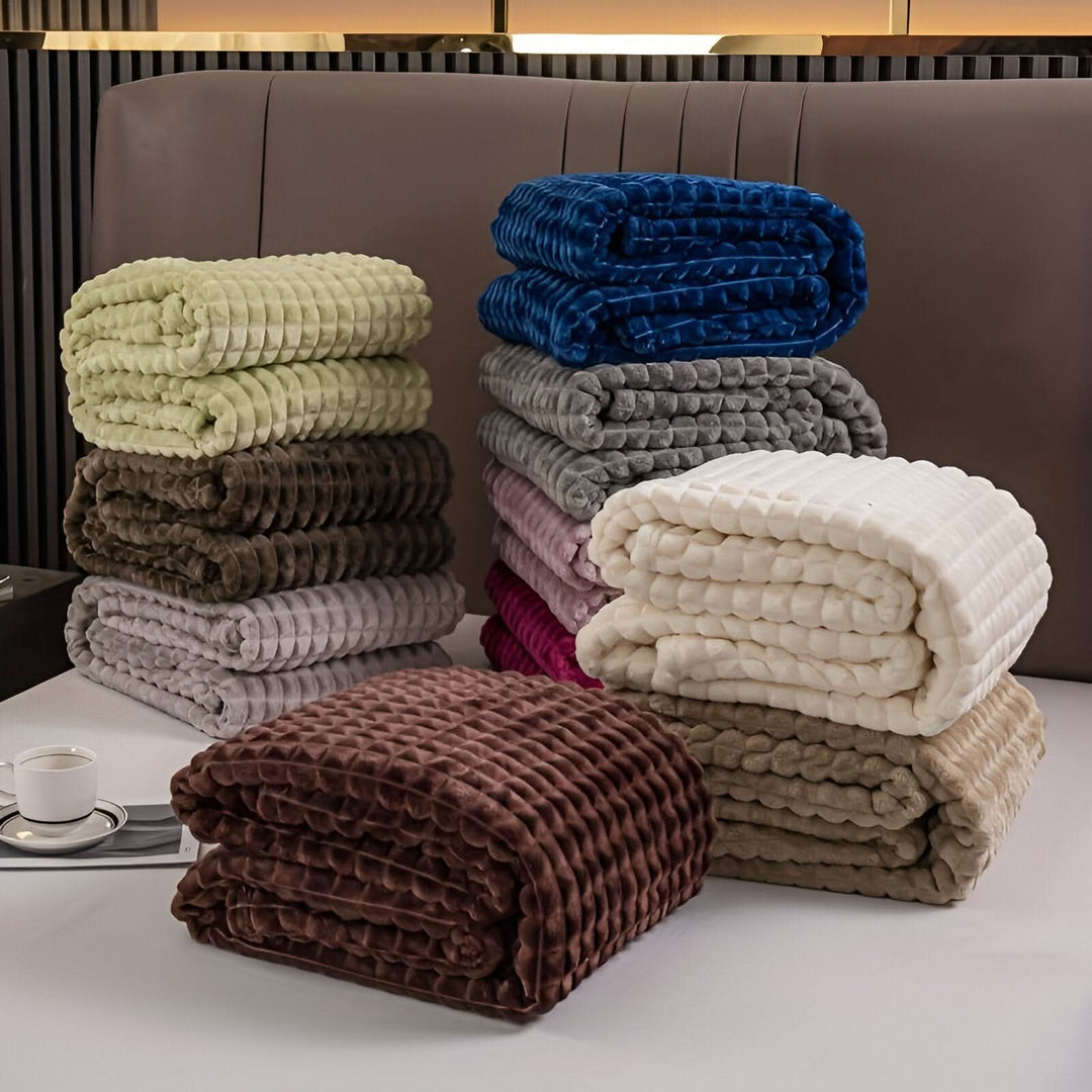 BowLift | CORALWAVE – Ultra-soft Textured Fleece Blanket