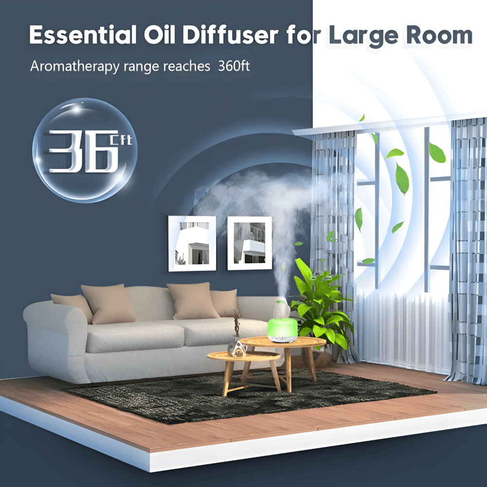 BowLift | LED Aroma Diffuser with Bluetooth Speaker and Humidifier