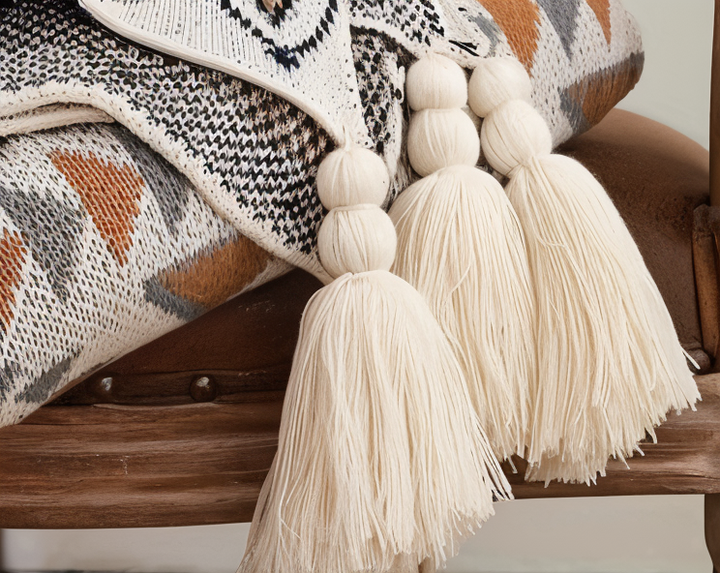 BowLift | VIVIDLOOM – Geometric Boho Fleece Blanket