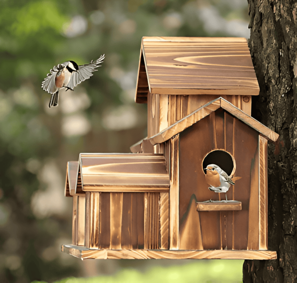 BowLift | Hanging Wooden Birdhouse
