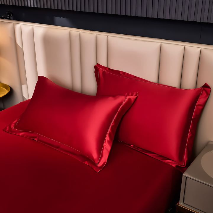 BowLift | Breathable Satin Duvet Cover with Shiny Finish