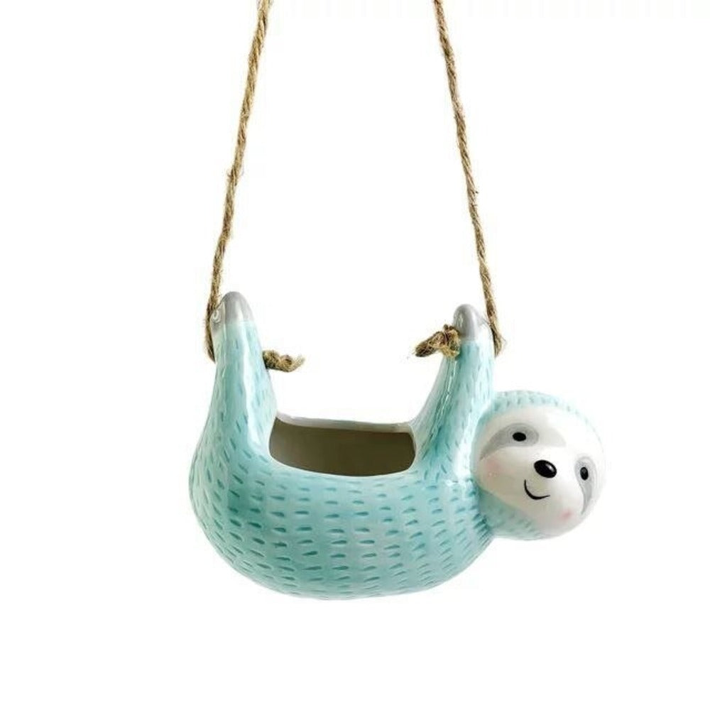 BowLift | Handmade Ceramic Flower Pot With Sloth Design