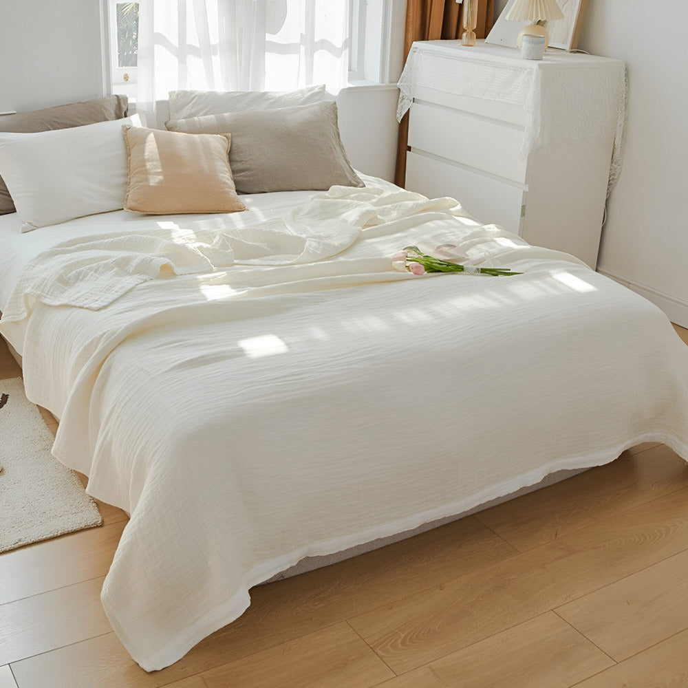 BowLift | Breathable Summer Blanket of Multi-Layered Mousseline Cotton
