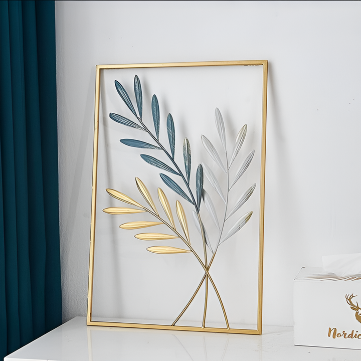 BowLift | Leafy Luxe Nordic Metal Leaf Wall Art