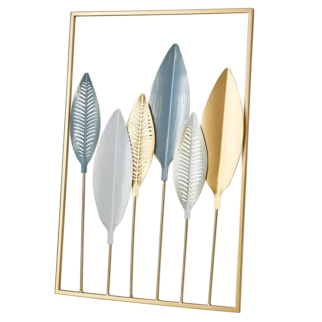 BowLift | Leafy Luxe Nordic Metal Leaf Wall Art