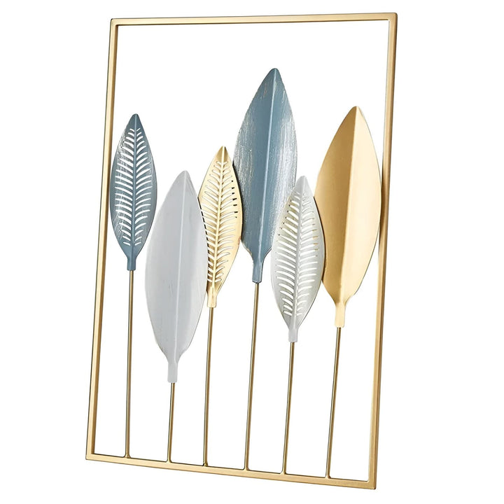 BowLift | Leafy Luxe Nordic Metal Leaf Wall Art