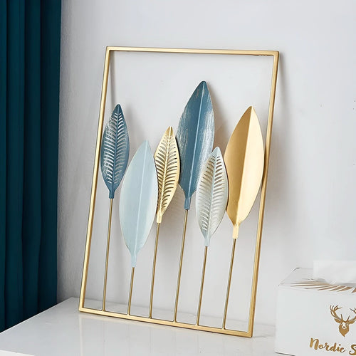 BowLift | Leafy Luxe Nordic Metal Leaf Wall Art