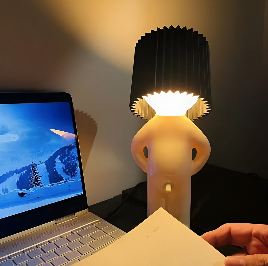 BowLift | Lil'Lad table lamp | Creative LED night light in Shy Boy design