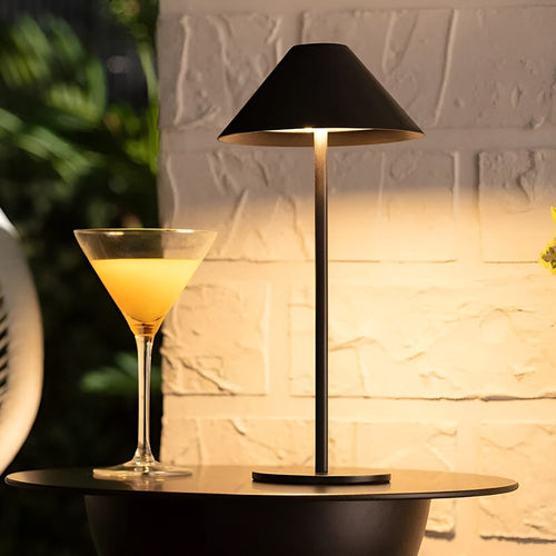 BowLift | LumiLuxe - Dimmable Nordic Cone LED Table Lamp with Touch Control